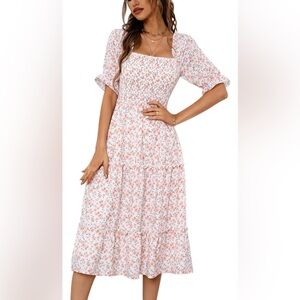 Floral Pink Maxi Dress